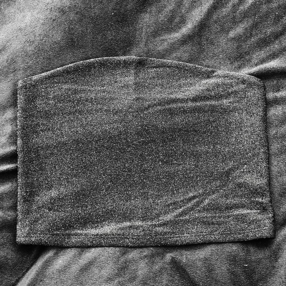 Black Tube Top / Crop Top